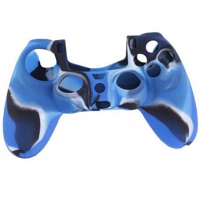 Силиконовый чехол Dualshock 4  Protective Silicone Skin PS4 (Camouflage Blue | Black)